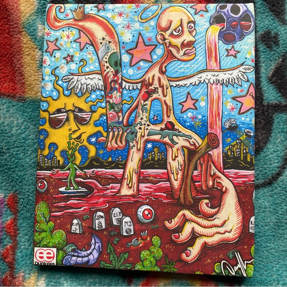 EE Dunkers Canvas Print. “Los Angeles”. 10” x 8”